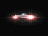Ufo mit Lichtern
